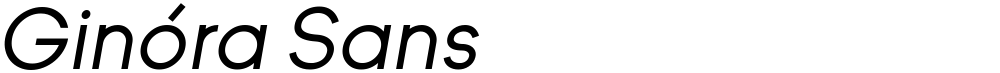 Ginóra Sans
