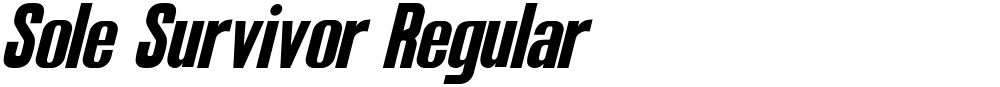Sole Survivor Regular