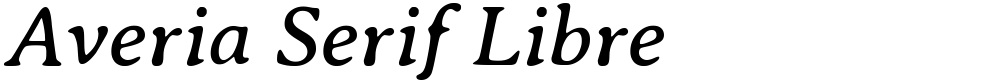 Averia Serif Libre