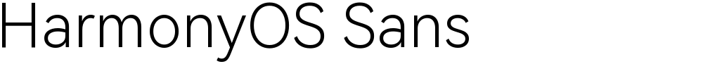 HarmonyOS Sans