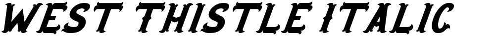 West Thistle Italic
