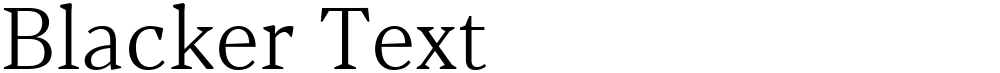 Blacker Text