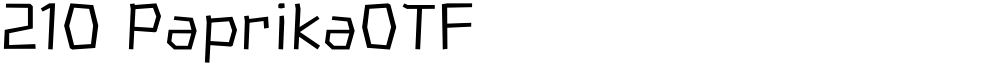 210 PaprikaOTF