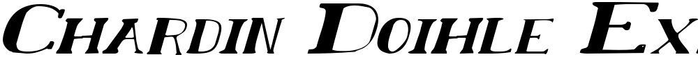 Chardin Doihle Expanded Italic