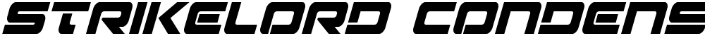 Strikelord Condensed Italic