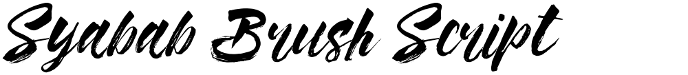 Syabab Brush Script