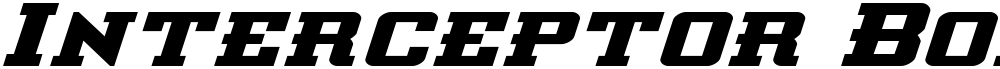 Interceptor Bold Expanded Ital
