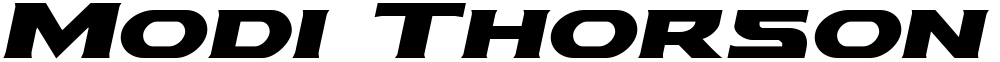 Modi Thorson Expanded Italic