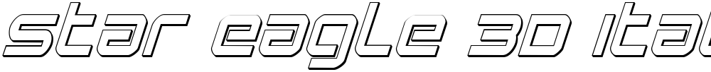 Star Eagle 3D Italic