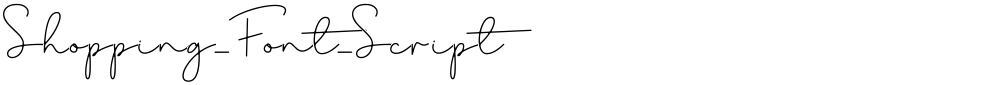 Shopping_Font_Script
