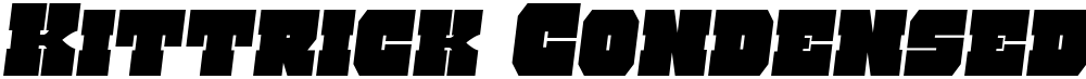 Kittrick Condensed Semi-Italic