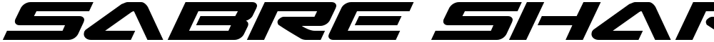 Sabre Shark Semi-Bold Expanded