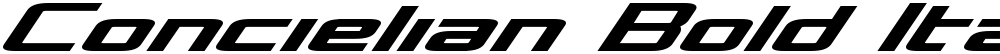 Concielian Bold Italic
