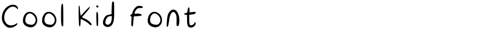 Cool Kid Font