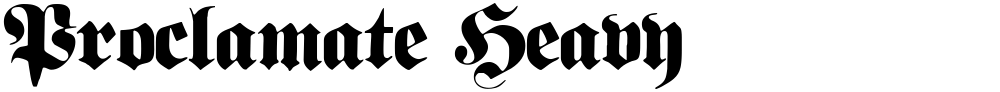 Proclamate Heavy