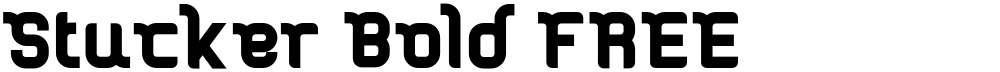 Stucker Bold FREE