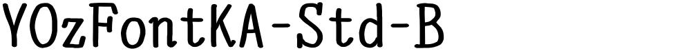 YOzFontKA-Std-B