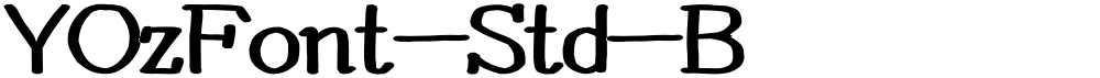 YOzFont-Std-B