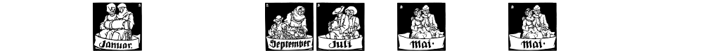Monats-Vignetten 1