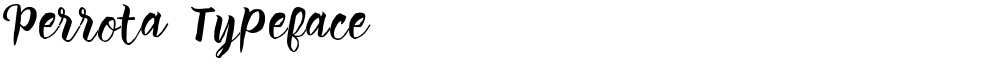 Perrota Typeface