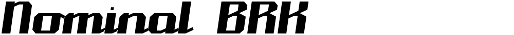 Nominal BRK