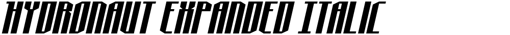 Hydronaut Expanded Italic