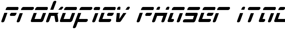 Prokofiev Phaser Italic