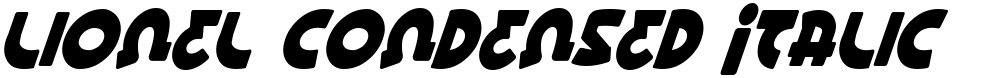 Lionel Condensed Italic