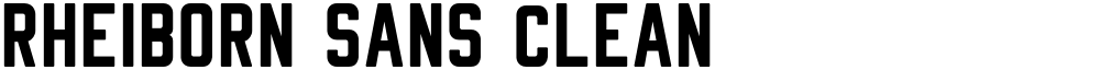 Rheiborn Sans Clean