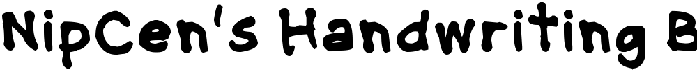 NipCen's Handwriting Bold
