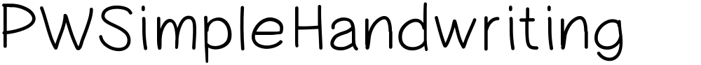 PWSimpleHandwriting