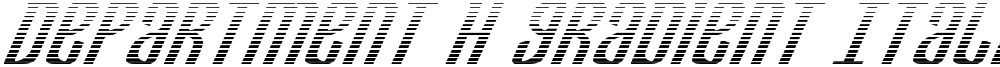 Department H Gradient Italic