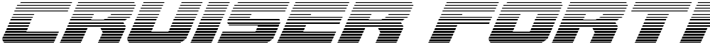 Cruiser Fortress Gradient Italic