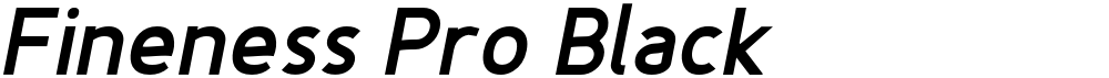 Fineness Pro Black
