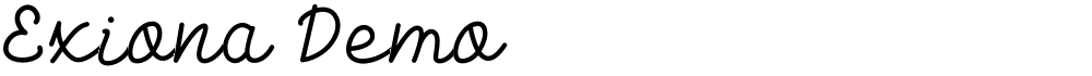 Exiona Demo