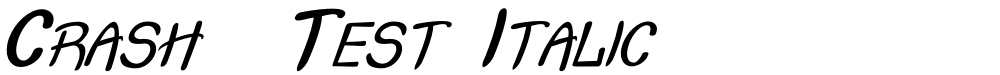 Crash  Test Italic