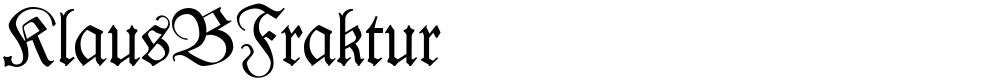 KlausBFraktur