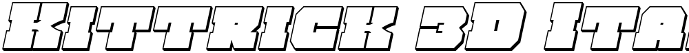 Kittrick 3D Italic