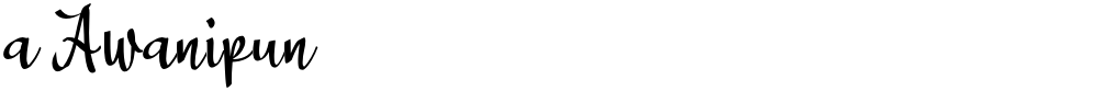 a Awanipun