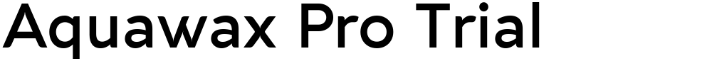 Aquawax Pro Trial