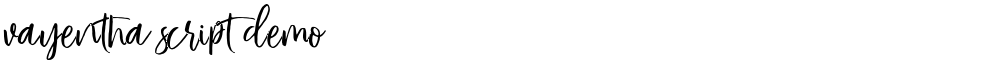 Vayentha Script Demo