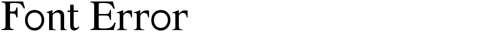 Font Error
