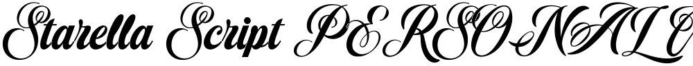 Starella Script PERSONAL USE