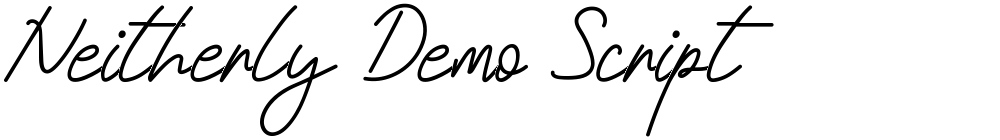 Neitherly Demo Script