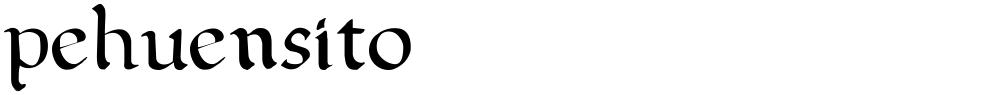 pehuensito