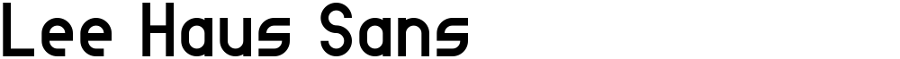 Lee Haus Sans