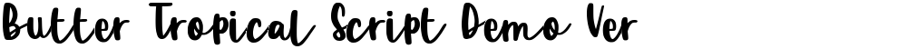 Butter Tropical Script Demo Ver