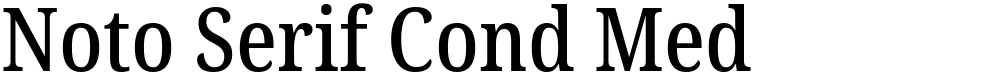 Noto Serif Cond Med