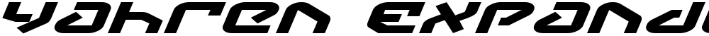Yahren Expanded Italic