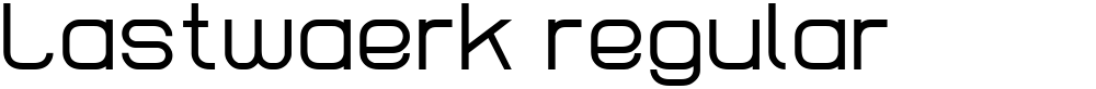 Lastwaerk regular